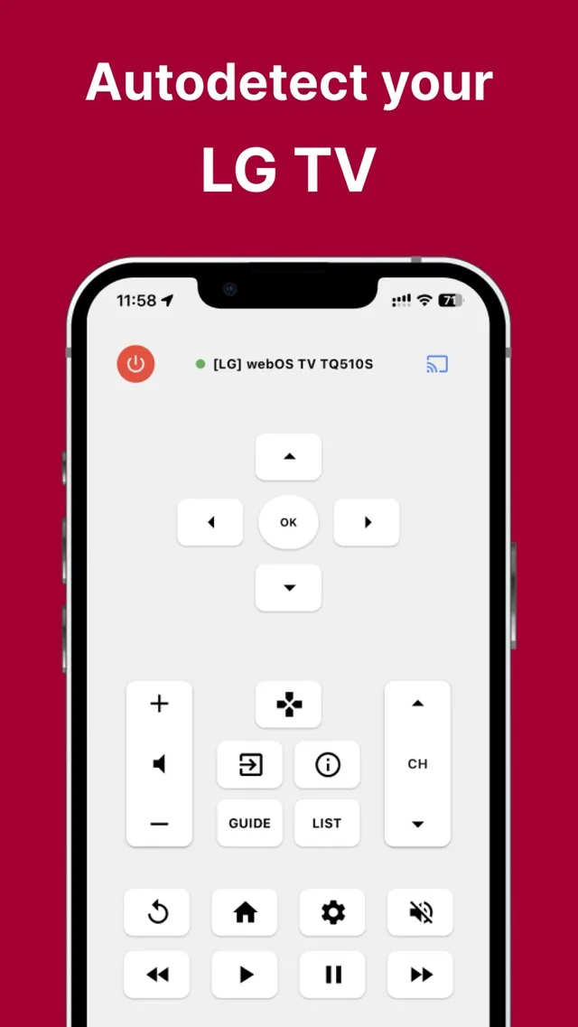 Remote for LG TV App Store screenshot 3 of 4