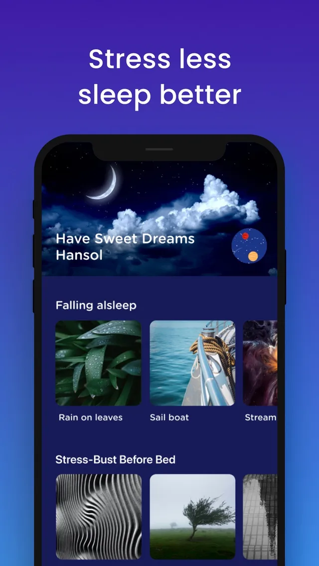 Sleep-tune: Nature Rain Sounds App Store screenshot 2 of 5