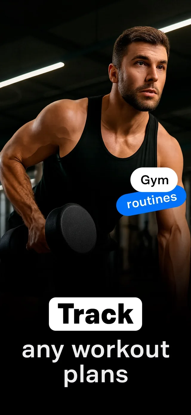 TrackSet: Workout & Gym Log App Store screenshot 1 of 4