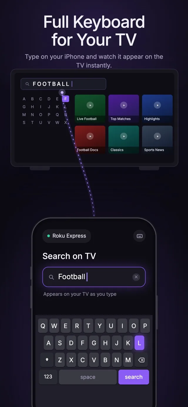 TV Remote for Roku & Stick + App Store screenshot 2 of 5