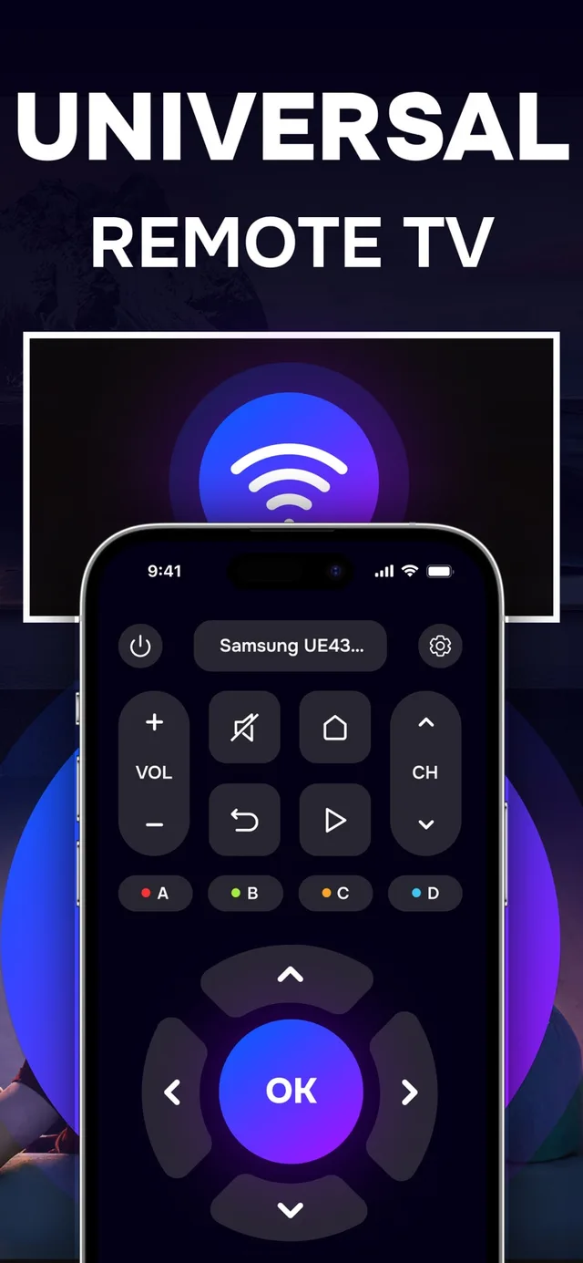 Universal TV Remote App App Store screenshot 1 of 3